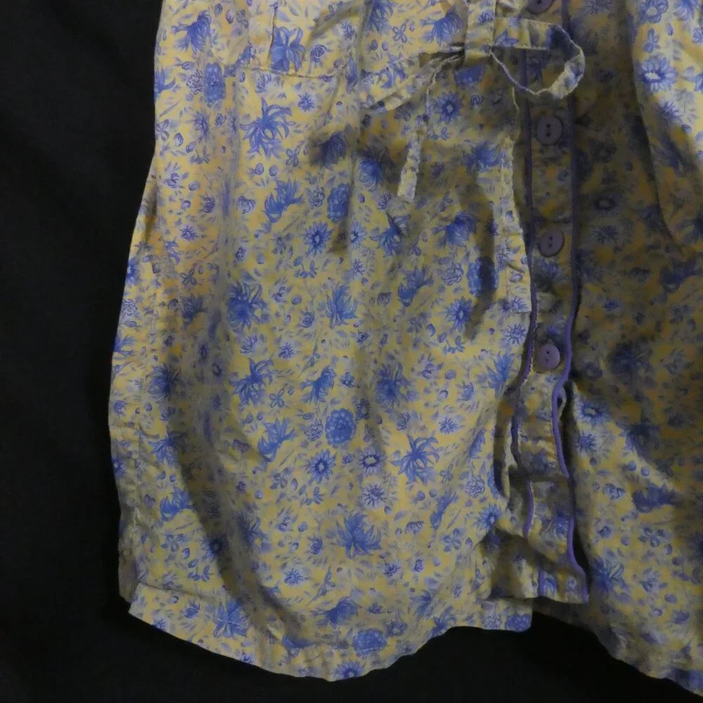 CORNELLOKI | size 3/4 | Vintage Floral Button-Up Dress | Pockets | Short Sleeves - Picture 7 of 16